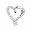 14K White Gold Round Diamond Floating Heart Pendant 1.50ct -Outlet Radiant Bijou Store 14k gold round diamond floating heart pendant 150ct p 27717 wh