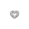 14K White Gold 0.24ct Diamond Small Heart Shape Pendant -Outlet Radiant Bijou Store 14k gold round diamond heart necklace 024ct p 27742 white 20220426