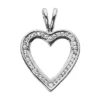 14K White Gold Round Diamond V-Bale Heart Pendant 0.39ct -Outlet Radiant Bijou Store 14k gold round diamond heart necklace 039ct p 27753 white 20220426
