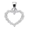 14K White Gold Round Diamond Heart Necklace 0.48ct -Outlet Radiant Bijou Store 14k gold round diamond heart necklace 048ct p 27741 wh