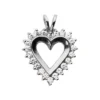 14K White Gold Round Diamond Heart Necklace 0.88ct 2 14K White Gold Round Diamond Heart Necklace 0.88ct -Outlet Radiant Bijou Store 14k gold round diamond heart necklace 088ct p 27746 white 20220426