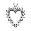 14K White Gold Round Diamond Heart Necklace 1.44ct -Outlet Radiant Bijou Store 14k gold round diamond heart necklace 144ct p 27756 white 20220426