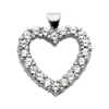 14K White Gold Round Diamond Heart Necklace 2.40ct 2 14K White Gold Round Diamond Heart Necklace 2.40ct -Outlet Radiant Bijou Store 14k gold round diamond heart necklace 240ct p 27758 white 20220426