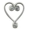 14K White Gold Round Diamond Heart Pendant 0.06ct -Outlet Radiant Bijou Store 14k gold round diamond heart pendant 006ct p 27686 white 20220426