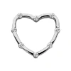 14K White Gold Round Diamond Heart Pendant 0.40ct Hidden Bale -Outlet Radiant Bijou Store 14k gold round diamond heart pendant 040ct p 27786 white 20220426