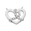 14K White Gold Round Diamonds Designer Heart Shape Pendant 0.42ct -Outlet Radiant Bijou Store 14k gold round diamond heart pendant 042ct p 27770 white 20220426