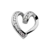 14K White Gold Curved Round Diamond Heart Pendant 0.48ct -Outlet Radiant Bijou Store 14k gold round diamond heart pendant 048ct p 27803 white 20220426