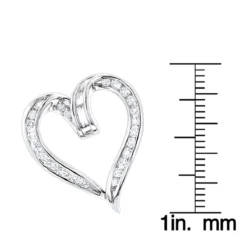 Round Diamonds Designer Heart Pendant 0.62ct 14K White Gold 13 Round Diamonds Designer Heart Pendant 0.62ct 14K White Gold -Outlet Radiant Bijou Store 14k gold round diamond heart pendant 062ct p 27835 rulerwh