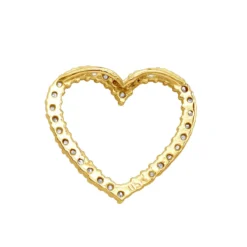 14K White Gold Round Diamond Heart Pendant 0.68ct 22.2mm -Outlet Radiant Bijou Store 14k gold round diamond heart pendant 068ct p 27681 backye
