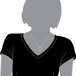 14K White Gold Round Diamond Heart Pendant 0.68ct 22.2mm -Outlet Radiant Bijou Store 14k gold round diamond heart pendant 068ct p 27681 bodwh 20200306