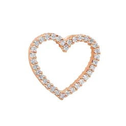 14K White Gold Round Diamond Heart Pendant 0.68ct 22.2mm -Outlet Radiant Bijou Store 14k gold round diamond heart pendant 068ct p 27681 ro