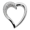 Designer 14K White Gold Round 0.72ct Diamond Heart Pendant -Outlet Radiant Bijou Store 14k gold round diamond heart pendant 072ct p 27772 white 20220426