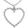 Large 14K White Gold Round Diamond Heart Pendant 0.78ct -Outlet Radiant Bijou Store 14k gold round diamond heart pendant 078ct p 27679 white 20220426