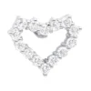 14K White Gold Round Diamond Open Heart Pendant 1.26ct Hidden Bail 1 14K White Gold Round Diamond Open Heart Pendant 1.26ct Hidden Bail -Outlet Radiant Bijou Store 14k gold round diamond heart pendant 126ct p 27817 white 20220410