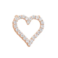 14K White Gold Round Diamond Heart Pendant 3.60ct 29mm -Outlet Radiant Bijou Store 14k gold round diamond heart pendant 360ct p 27692 ro