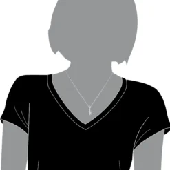 Small 14K White Gold Round Diamond Key Pendant For Women 0.25ct -Outlet Radiant Bijou Store 14k gold round diamond key pendant 025ct p 30616 bodwh