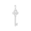 14K White Gold Round Diamond Key Pendant 1.57ct -Outlet Radiant Bijou Store 14k gold round diamond key pendant 157ct p 30603 wh