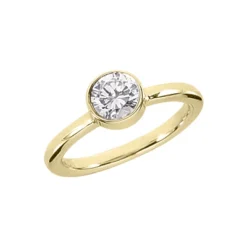 Thin 14K White Gold Round Diamond Ladies Ring 0.60ct 2.1mm -Outlet Radiant Bijou Store 14k gold round diamond ladies ring 060ct p 29434 yellow
