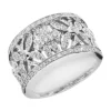 14K White Gold Round Diamond Ladies Ring 0.80ct 13.1mm 1 14K White Gold Round Diamond Ladies Ring 0.80ct 13.1mm -Outlet Radiant Bijou Store 14k gold round diamond ladies ring 080ct p 29698 white