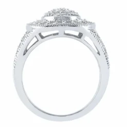 14K White Gold Round Diamond Ladies Ring 0.96ct 4.3mm -Outlet Radiant Bijou Store 14k gold round diamond ladies ring 096ct p 35138 additional white