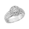14K White Gold Round Diamonds Ladies Ring 1.27ct 1 14K White Gold Round Diamonds Ladies Ring 1.27ct -Outlet Radiant Bijou Store 14k gold round diamond ladies ring 127ct p 29337 white