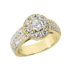 14K White Gold Round Diamonds Ladies Ring 1.27ct -Outlet Radiant Bijou Store 14k gold round diamond ladies ring 127ct p 29337 yellow