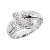 14K White Gold Round Diamond Ladies Ring 1.32ct 13.6mm -Outlet Radiant Bijou Store 14k gold round diamond ladies ring 132ct p 29316 white