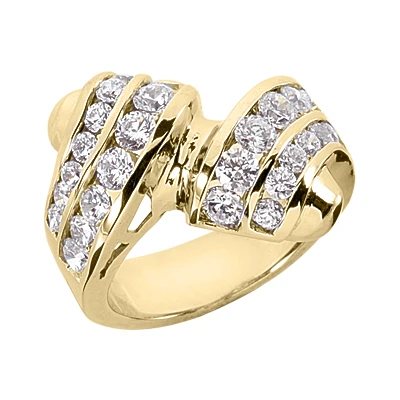 14K White Gold Round Diamond Ladies Ring 1.96ct 4 14K White Gold Round Diamond Ladies Ring 1.96ct - Image 2