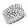 14K White Gold Round Diamond Ladies Ring 2.58ct -Outlet Radiant Bijou Store 14k gold round diamond ladies ring 258ct p 29536 white