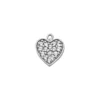 14K White Gold Round Diamond Pave Heart Pendant 0.22ct -Outlet Radiant Bijou Store 14k gold round diamond pave heart pendant 022ct p 27773 white 20220426