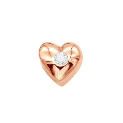 14K Yellow Gold Round Diamond Puffed Heart Pendant 0.03ct -Outlet Radiant Bijou Store 14k gold round diamond puffed heart pendant 003ct p 27707 ro