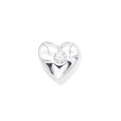 14K Yellow Gold Round Diamond Puffed Heart Pendant 0.03ct -Outlet Radiant Bijou Store 14k gold round diamond puffed heart pendant 003ct p 27707 wh