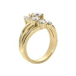 14K White Gold Round Diamond Right Hand Ring 0.76ct -Outlet Radiant Bijou Store 14k gold round diamond right hand ring 076ct p 29749 back yellow