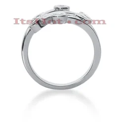 14K White Gold Round Diamond Right Hand Women's Ring 0.60ct -Outlet Radiant Bijou Store 14k gold round diamond right hand womens ring 060ct p 29811back