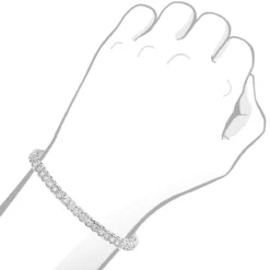 Round Diamond 14K White Gold Women's Tennis Bracelet 4.70ct -Outlet Radiant Bijou Store 14k gold round diamond tennis bracelet 470ct p 260 bodwh