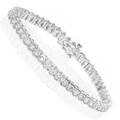Round Diamond 14K White Gold Women's Tennis Bracelet 4.70ct