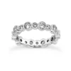 Thin 14K White Gold Round Diamonds Eternity Ring 1.30ct -Outlet Radiant Bijou Store 14k gold round diamonds eternity ring 130ct p 24870 white 20220426