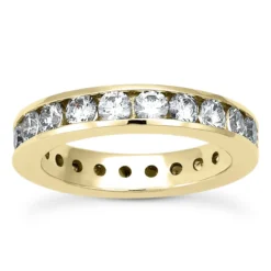 14K White Gold Round Diamonds Eternity Ring 2.20ct -Outlet Radiant Bijou Store 14k gold round diamonds eternity ring 220ct p 24869 yellow 20220426