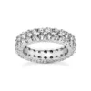 14K White Gold Round Diamonds Eternity Ring 4.60ct -Outlet Radiant Bijou Store 14k gold round diamonds eternity ring 460ct p 24867 white 20220426