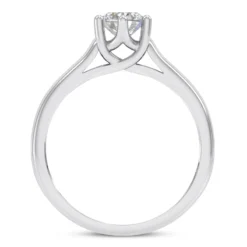 14K White Gold Six-Prong Engagement Ring Mounting 3.2mm -Outlet Radiant Bijou Store 14k gold six prong engagement ring mounting p 23164 additional white