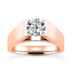 14K White Gold Six-Prong Solitaire Engagement Ring 0.50ct 5.85mm -Outlet Radiant Bijou Store 14k gold six prong solitaire engagement ring 050ct p 23323 rose 20220426