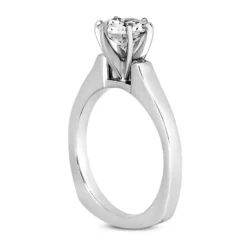 14K White Gold Six-Prong Solitaire Engagement Ring 0.50ct 2.90mm 11 14K White Gold Six-Prong Solitaire Engagement Ring 0.50ct 2.90mm -Outlet Radiant Bijou Store 14k gold six prong solitaire engagement ring 050ct p 23465 back white 20220426