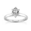 14K White Gold Solitaire Oval Cut Diamond Engagement Ring 0.50ct 2mm -Outlet Radiant Bijou Store 14k gold solitaire engagement ring 050ct p 23215 white 20220426