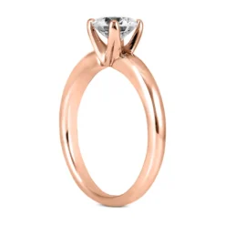 14K White Gold Solitaire Engagement Ring 0.50ct 2.50mm -Outlet Radiant Bijou Store 14k gold solitaire engagement ring 050ct p 24964 back rose 20220426
