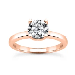 14K White Gold Solitaire Engagement Ring 0.50ct 2.50mm -Outlet Radiant Bijou Store 14k gold solitaire engagement ring 050ct p 24964 rose 20220426
