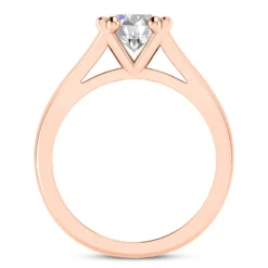 14K White Gold Solitaire Engagement Ring 0.50ct 3.11mm -Outlet Radiant Bijou Store 14k gold solitaire engagement ring 050ct p 24970 additional rose