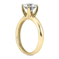 14K White Gold Solitaire Engagement Ring 0.50ct 2.65mm -Outlet Radiant Bijou Store 14k gold solitaire engagement ring 050ct p 24973 back yellow 20220426