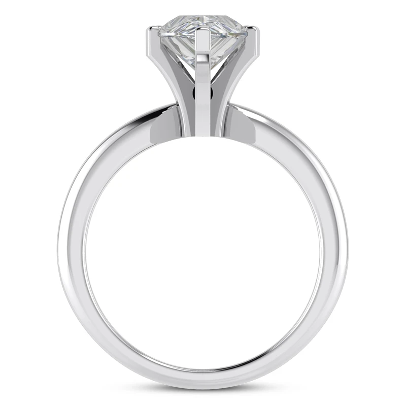 14K White Gold Solitaire Engagement Ring 0.75ct 2mm 11 14K White Gold Solitaire Engagement Ring 0.75ct 2mm - Image 9