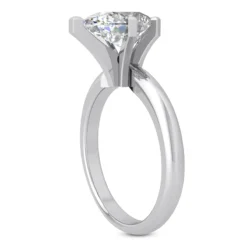 14K White Gold Solitaire Engagement Ring 0.75ct 2mm 14 14K White Gold Solitaire Engagement Ring 0.75ct 2mm -Outlet Radiant Bijou Store 14k gold solitaire engagement ring 075ct p 25007 back white 20220426