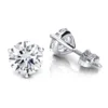 14K White Gold Solitaire Round Diamond Martini Stud Earrings 0.25ct -Outlet Radiant Bijou Store 14k gold solitaire round diamond martini stud earrings 025ct mainwh